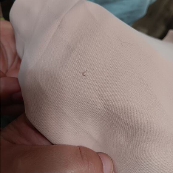 Lauren Ralph Lauren Womens size 8 Pale Pink Dress Long Length Blouson Belted - Picture 11 of 16